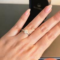 Anello Solitario "Moment Wish" - Moissanite 1.0 ct