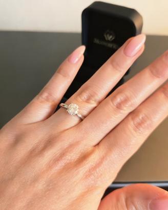 Anello Solitario "Moment Wish" - Moissanite 1.0 ct