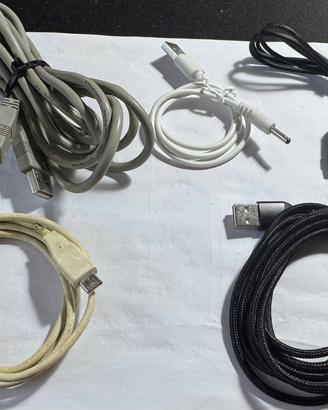 Lotto Stock 22 Cavi Misti: Micro USB, USB-C, Jack