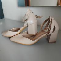 Scarpe décolleté donna beige 