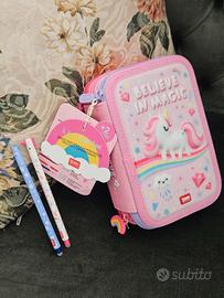 Portacolori Unicorno + 2 Penne Legami
