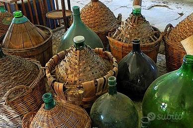 damigiane in vetro diversi volumi