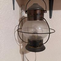 Lampada lanterna nautica anni 60 stile marinaro