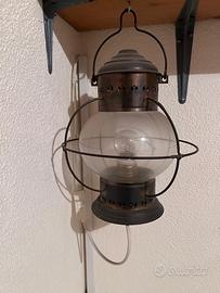Lampada lanterna nautica anni 60 stile marinaro