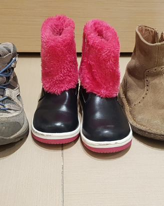 Scarpe da bambina tutte e tre numero 25