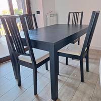 tavolo ikea bjursta allungabile con sedie
