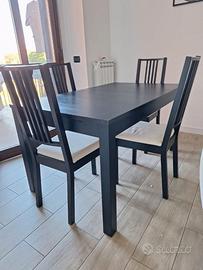 tavolo ikea bjursta allungabile con sedie