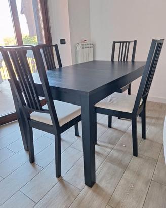 tavolo ikea bjursta allungabile con sedie