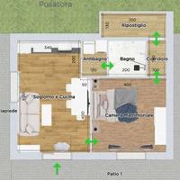 Bilocale di nuova ristrutturazione con ingresso au