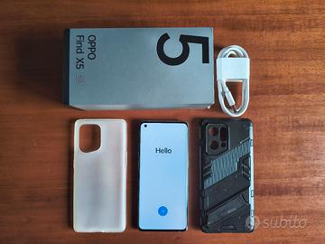 OPPO Find X5 Bianco - Smartphone 5G, 8/256GB, eSIM