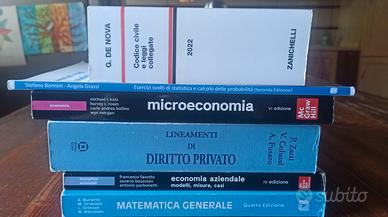 Libri economia Padova primo anno