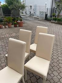 Set 4 sedie imbottite 