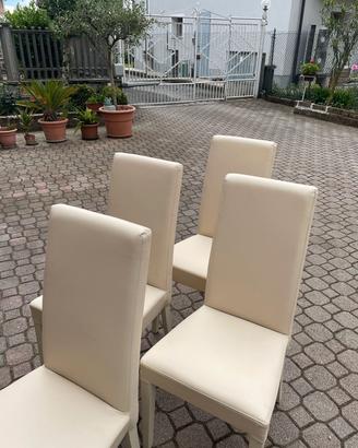 Set 4 sedie imbottite 
