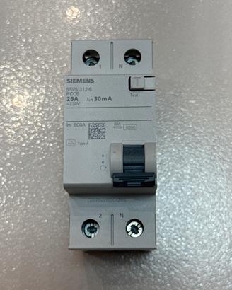 Siemens DIFFERENZIALE PURO 2 POSTI 25A 0.03 A