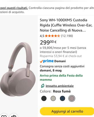 SONY  WH 1000X M5 beige