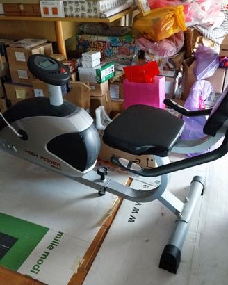 Cyclette magnetica con seduta orizzontale