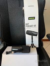 Microfono Shure MV7 Podcast Kit