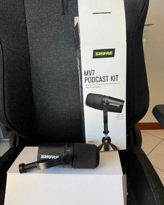 Microfono Shure MV7 Podcast Kit