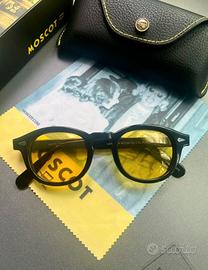 Occhiali Moscot Lemtosh Neri con Lenti Gialle