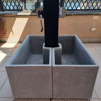 2 Ombrelloni a doppia copertura mod."EDEN" by Lapi