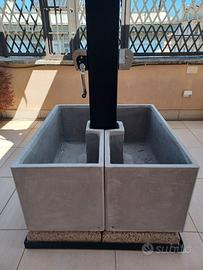 2 Ombrelloni a doppia copertura mod."EDEN" by Lapi