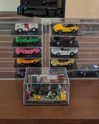 Collezione 21 Modellini Porsche + Diorama