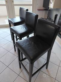 Sgabello bar in VERA PELLE!!!