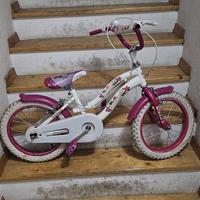bicicletta bimba 3 anni con rotelle e porta bambol