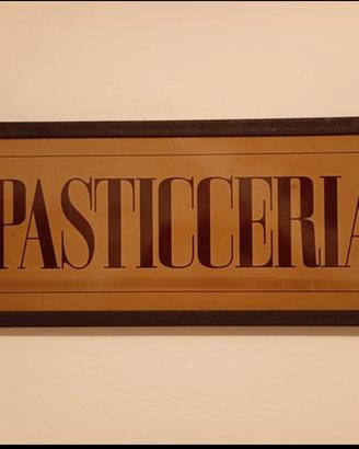 insegna PASTICCERIA vintage 1970
