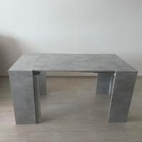 Consolle allungabile cemento fino 254 cm