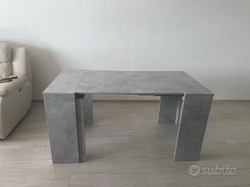 Consolle allungabile cemento fino 254 cm