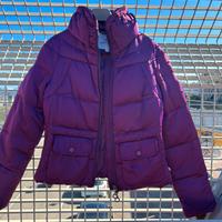 Piumino Moncler Donna-Taglia M-colore viola/bordea