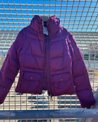 Piumino Moncler Donna-Taglia M-colore viola/bordea