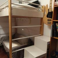 letto singolo soppalco