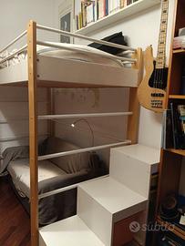 letto singolo soppalco