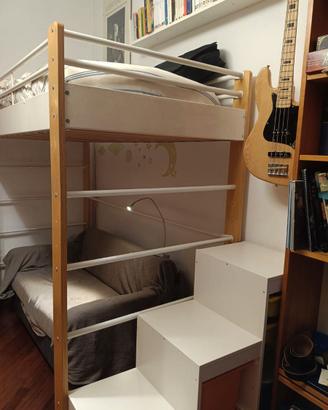 letto singolo soppalco