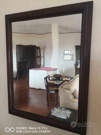 Specchio d'epoca con vetro mosso originale