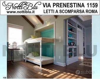 Letto a Scomparsa castello legno Via PRENESTINA