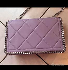 Borsa lilla in ecopelle da cerimonia, matrimonio