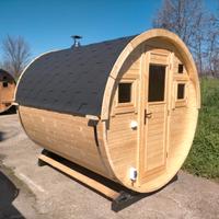 Casetta in legno Sauna con Stufa a legna