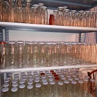 Bottiglie di vetro varie dimensioni per conserve o