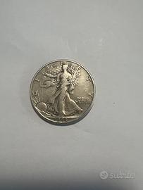 Moneta Stati Uniti 1/2 dollaro 1963 D in argento