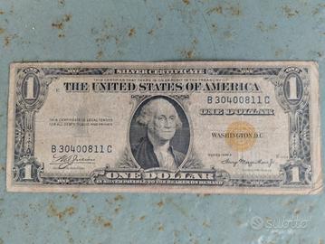 banconote da 1/5/10 dollari occupaz bolletta.giall