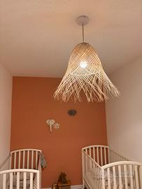 Lampada sospesa rattan