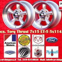 2 pz. cerchi Ford AR 7x15 ET-5 Mustang Falcon Fair