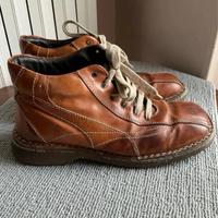 Scarponcini uomo FREEMOOD pelle marrone Vintage