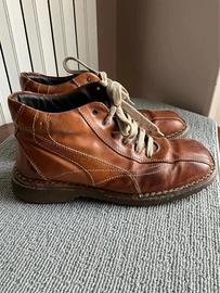 Scarponcini uomo FREEMOOD pelle marrone Vintage