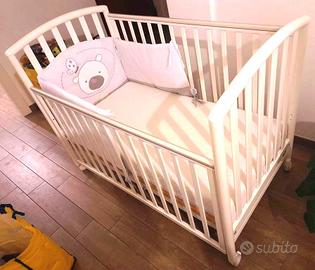 Lettino Pali bianco per bambino completo