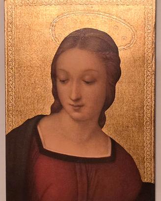 Quadro in legno MADONNA del CARDELLINO