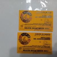 Biglietti bravio delle botti montepulciano 2011